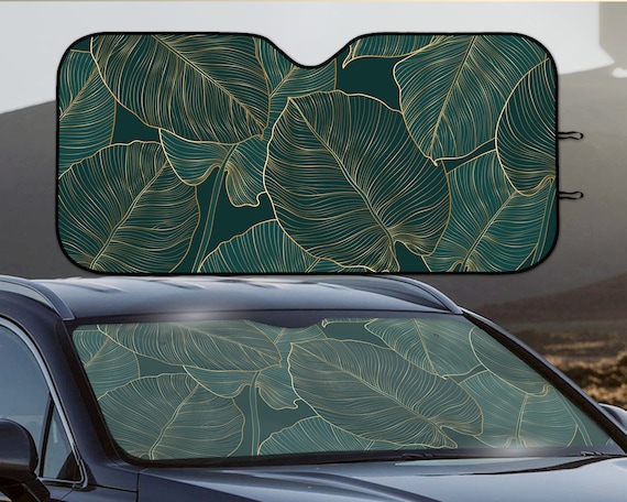 Green Sun Shade for Car Plants Windshield Sunshade Dark Reflective UV Protector Aesthetic Accessory Nature Window Screen Privacy Cover Etsy