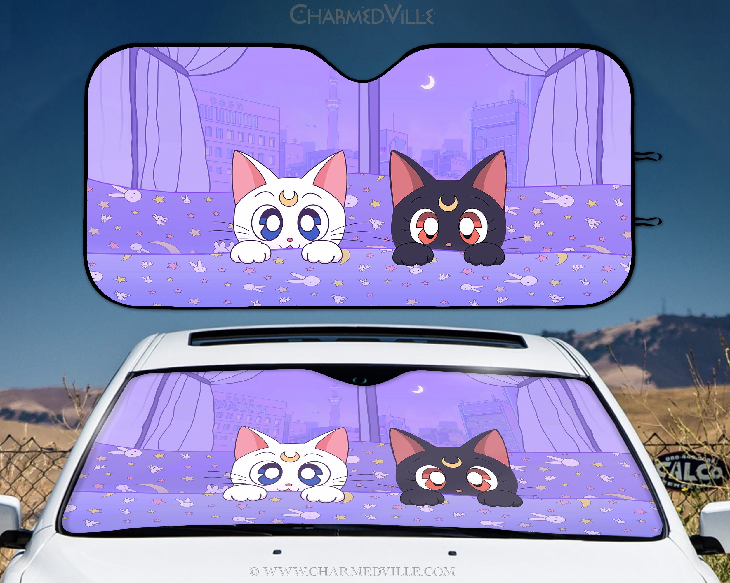 Buy Cute Pink Japanese Anime Retro 90s Gamer Car Sun Shade for Online in  India  Etsy