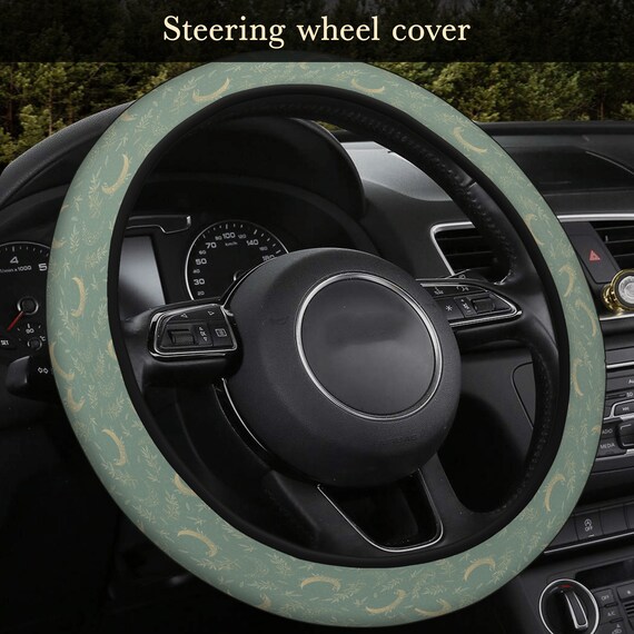 Car accessories, interior, stretch steering wheel covers, stretch steering  wheel covers in polyester