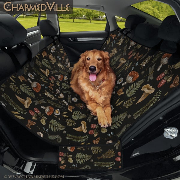 Dog Car Seat Cover, Pet Bed Hammock, full set for vehicle/suv/truck, green carseat accessory, boho car accesories, cute gift for women