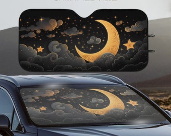 Himmlischer Auto-Sonnenschutz, Windschutzscheiben-Sonnenschutz, UV-Strahlen blind, dunkler Fensterschutz für Wohnmobil / Geländewagen / LKW / Fahrzeug, Dekor-Accessoire für Geschenk für