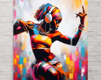 Black woman Art Poster, Black Music, Black Artist Prints,Afro Wall Art,Afro Art,African American Art,Black Art,Self Love,Afro latina,Melanin