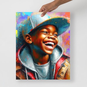 Black Boy Joy Art Print: African American Wall Decor