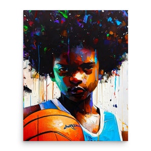 Black Boy Joy Art Poster, Afro Wall Art, Black Boy room decor, African American Kid, Black kids Art, Black Boy Joy Print, Black Boy Matter