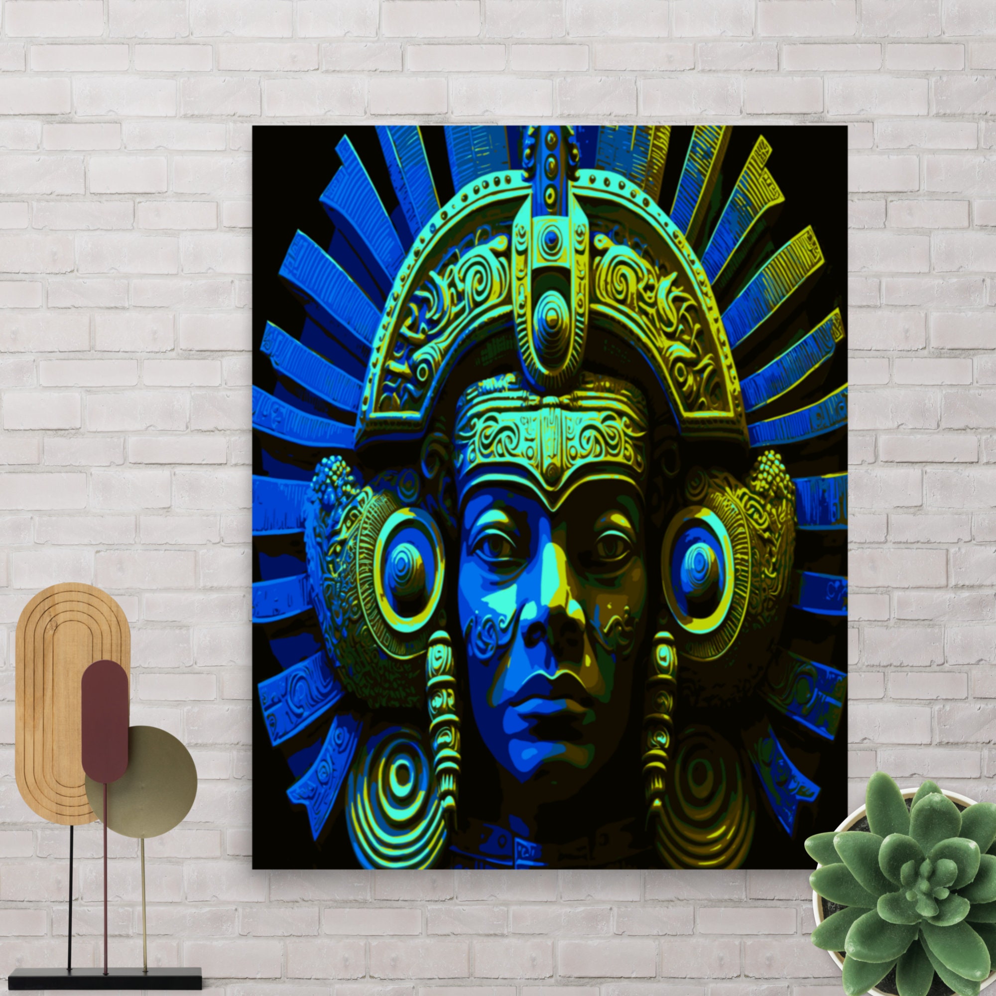 Mayan Wall Art Mayan and Aztec Culture Poster Mesoamerican Etsy