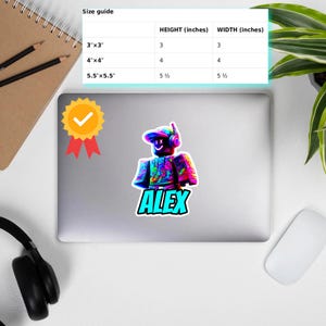 Personalized Roblox Sticker, Bubble-free stickers, Roblox Gift, Forsaken, Roblox Sticker Decal Vinyl for water bottle Lunchbox, laptop, car