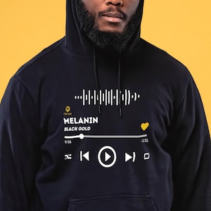 Black King Hoodie, Melanated sweatshirt, Music Lover Sweatshirt, BLM shirt, Black History Month, Black empowerment, Afrocentric, Black Owned