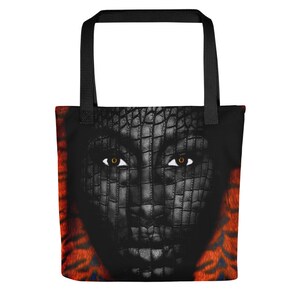 Afrocentric Black Girl Tote Bag: Melanin Magic, Black Queen Art