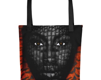 Afrocentric Black Girl Tote Bag: Melanin Magic, Black Queen Art