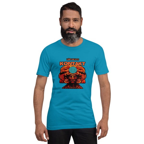 Mayan KONTAKT LoFi Beatz T-shirt - Hip-Hop Musicians lover - Scifi, Mexicali , Tikal, Olmecs, Unique Style  Tee, Unisex tops & tees,