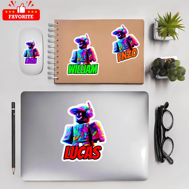 Personalized Roblox Sticker, Bubble-free stickers, Roblox Gift, Forsaken, Roblox Sticker Decal Vinyl for water bottle Lunchbox, laptop, car
