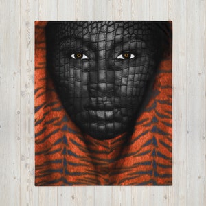Black Queen Throw Blanket: Ultra Soft Cozy Bedding (50x60)