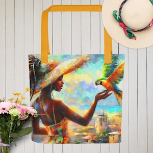 Black Girl Tote Bag, African American Tote Bag, Tote for Black Women, Melanin Magic, Melanin Queens, Black Queen, Travel bag, Afrocentric