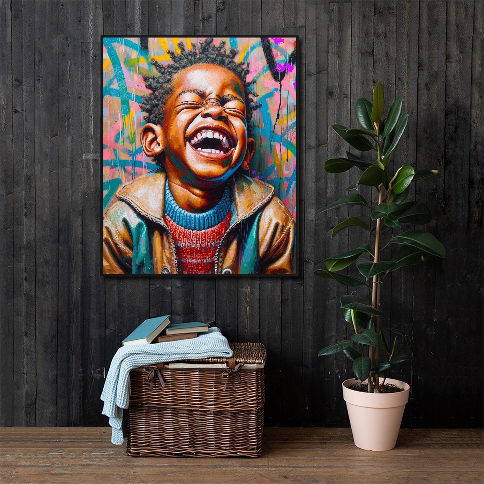 絵画 BLACK BOY 絵画 BLACK BOY black boy signed – Keane Eyes Gallery