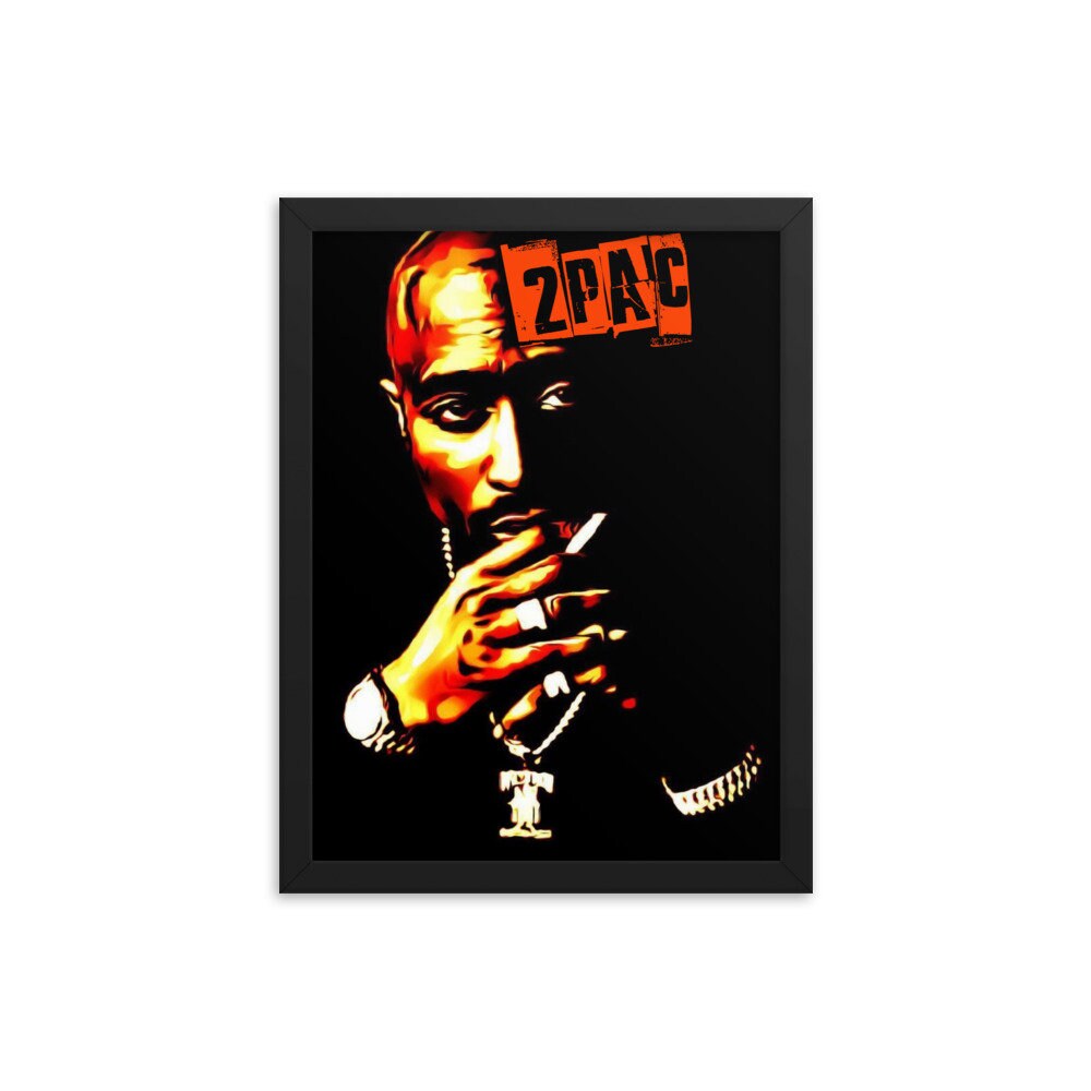 2pac Legend Framed Photo Paper Poster Hip Hop Rap Legend Etsy Israel