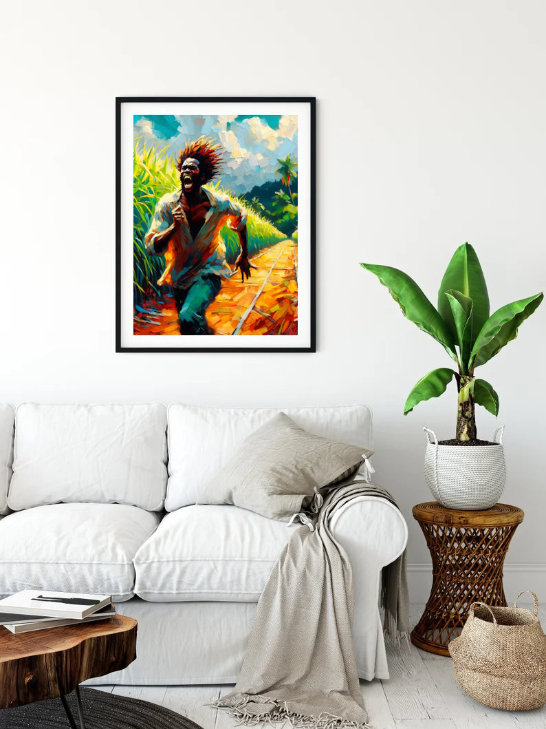 Vibing On The Wavelength Leather Shopper Bag | Queer Art & Black Pride main image 0