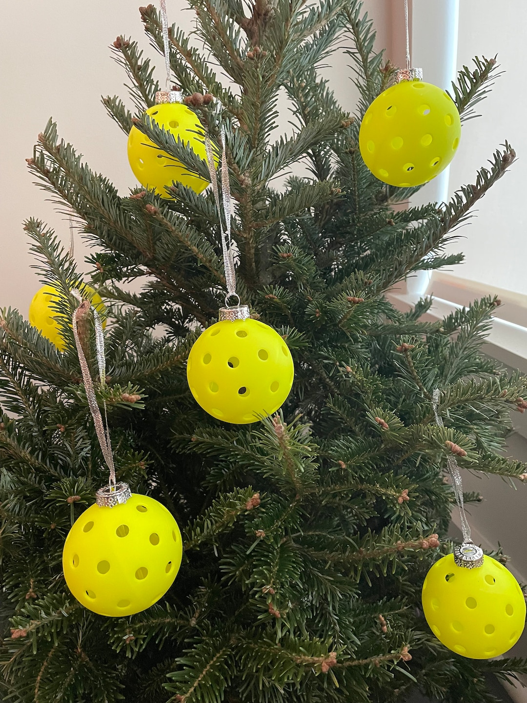 Pickleball Ornament Set of 3 Pickleball Christmas Ornaments