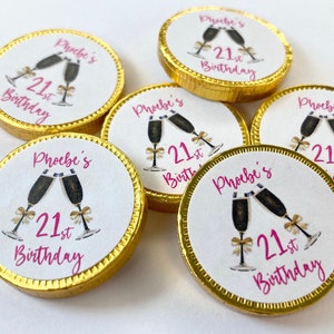 Girl's Birthday Party Milk Chocolate Coin Favours/Birthday Gift Perfect For Parties