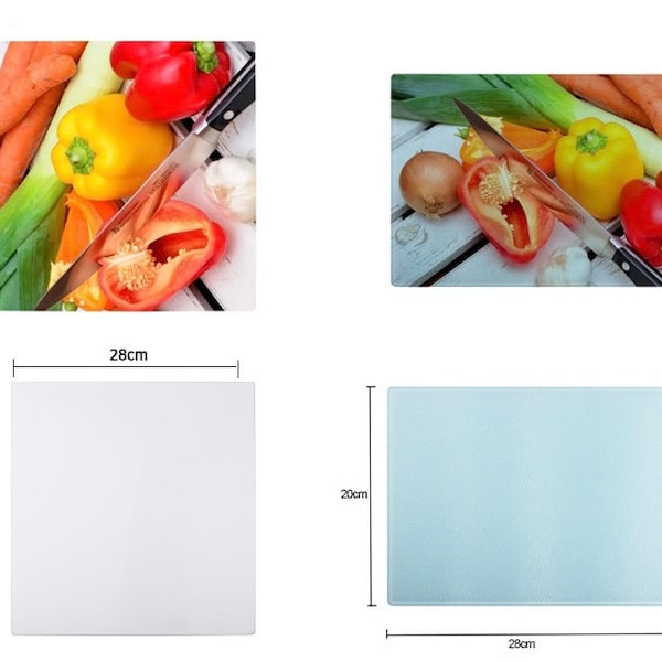 Sublimation Glass Cutting Board Blanks Etsy