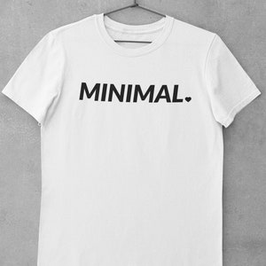 Minimalist White T Shirt, Minimal Tee, Simple Design Tshirt, Simple Aesthetic Graphic, Unisex Men & Women, Minimalist Shirts, Loved Gift