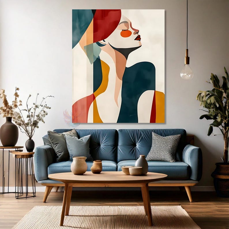 Canvas Wall Decor Painting Abstract Design Women Figure Canvas Wall Art ...