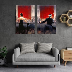 Brent Lynch Cigar Bar Evening Lounge Famous Painting Wall Art Decor Canvas Living Room Bedroom Decor Housewarming Gift New Year Gift