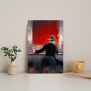 Brent Lynch Cigar Bar Evening Lounge Famous Painting Wall Art Decor Canvas Living Room Bedroom Decor Housewarming Gift