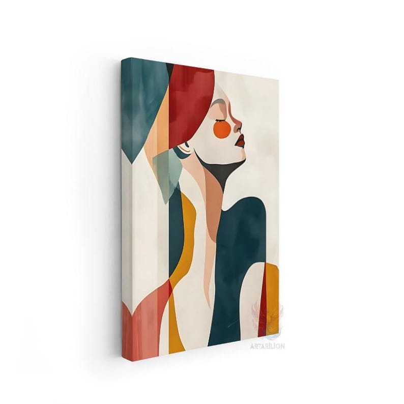 Canvas Wall Decor Painting Abstract Design Women Figure Canvas Wall Art ...