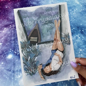 Blauer und grauer Druck, BTS Fanart, Buntstift Druck, Kpop, Geschenk, Kunst, ARMY, BTS BE, BTS BE, Wanddekor