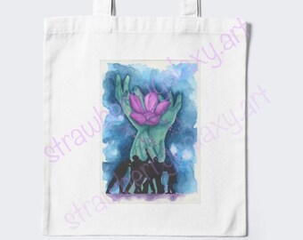 BTS Fake Love inspirierte Tote Bag, bts, bts fan art, Aquarell, Kunst Tote Bag, Geschenk, kpop, Tote Bag, bts army