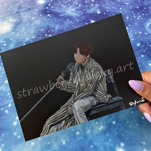 Jungkook Flugzeug Punkt 2, bts JK, BTS fanart, Buntstift Druck, Kpop, Geschenk, Kunst, ARMY, bts Wandkunst, Wanddekor