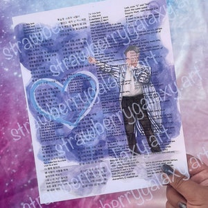 Namjoon Trivia Love, Kim Namjoon, BTS RM, Namjoon Fanart, BTS Fanart, Aquarell Druck, Kpop, Geschenk, Kunst, ARMY, BTS Wandkunst, Wanddekor