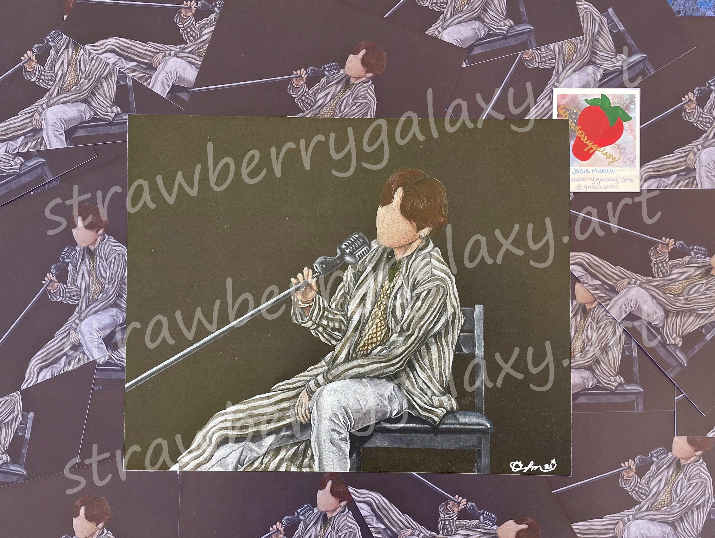 Jungkook Airplane Pt 2, Bts JK, BTS Fanart, Colored Pencil Print, Kpop