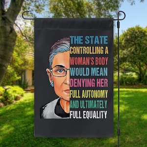 RBG Women&#39;s Equality Flag, Equal Rights, Women&#39;s Rights, Healthcare Rights, Bodily Autonomy, Yard Flag, Outdoor Decor