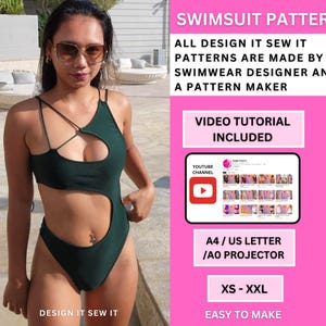 Swimsuit Pattern | Bikini Pattern | Swimwear Sewing Pattern | Rave Pattern | PDF Pattern