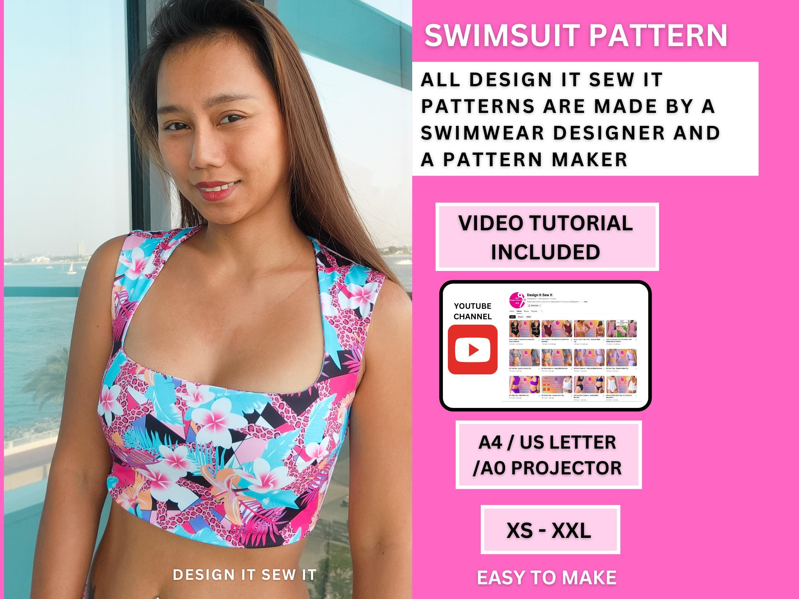 Swimsuit Pattern | Bikini Pattern | Swimwear Sewing Pattern | Rave ...
