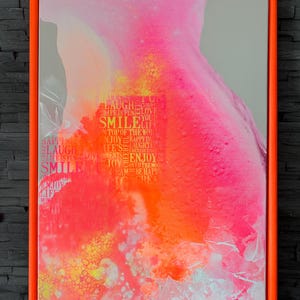 Acrylic painting abstract artwork on canvas 70x50 modern art painting spring painting colorful neon colors design Elena’s ARTelier