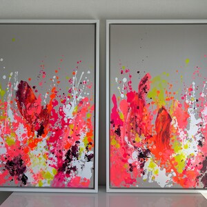 Seekland Abstraktes Ölgemälde Auf Leinwand – Handgemalt, 60x30 Zoll, Moderne Wanddekoration