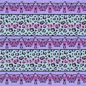 Leopard and Thunderbird Seamless Pattern PNG File