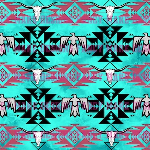 Aztec Seamless Pattern PNG File