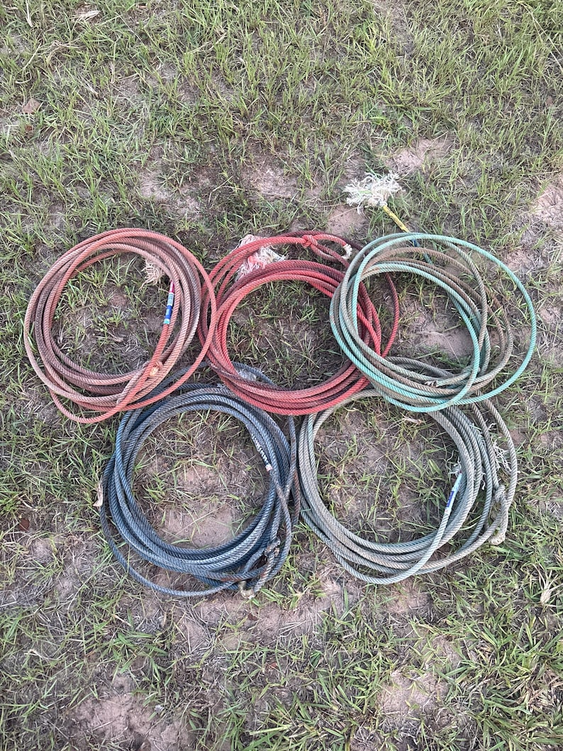 Used Lariat Ropes Used Lariat Ropes (team Roping Head Ropes) - Etsy
