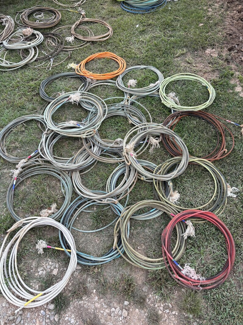 Used Lariat Ropes Used Lariat Ropes (team Roping Heel Ropes) - Etsy
