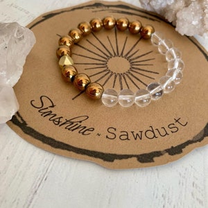 Copper Quartz healing bracelet. Meditation bracelet. Arthritis relief bracelet.