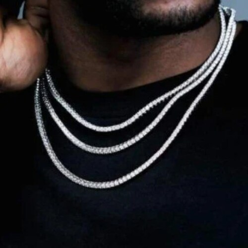 3MM Diamond CZ Tennis Necklace 