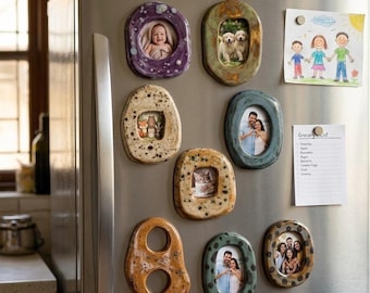 Ceramic Photo Frame Fridge magnet - Ceramic polaroid frame fridge magnet - Approx 9x 15 cm