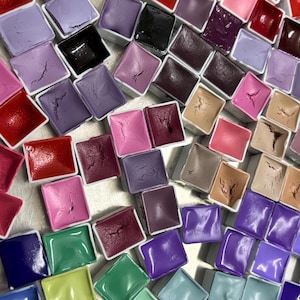 Mystery bag budget matt paint - Mystery Pack of 10 half pans, Matt paints, Handmade Watercolor Bag, salepaint pans, No repeats , artist gift