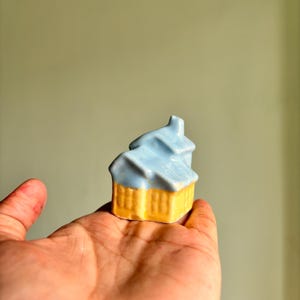 Mini Ceramic spring Houses,  Ceramic miniature house , Tiny ceramic house decor , Home gifts