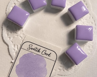 Lavender pastel Watercolor Paint – Creamy Pastel Handmade Half Pan