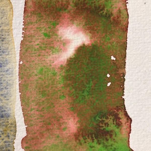 Acquerello granulare - Oolong - Verde tè Pittura granulare, Acquerelli granulati fatti a mano, Pittura granulare, Pigmento di terra naturale