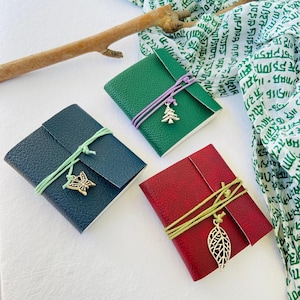 Mini diario de acuarela - 6 x 7 cm Diario de arte de bolsillo para artistas - Cuaderno de bocetos de acuarela hecho a mano - Cuaderno de bocetos pequeño - Pequeño diario de regalo